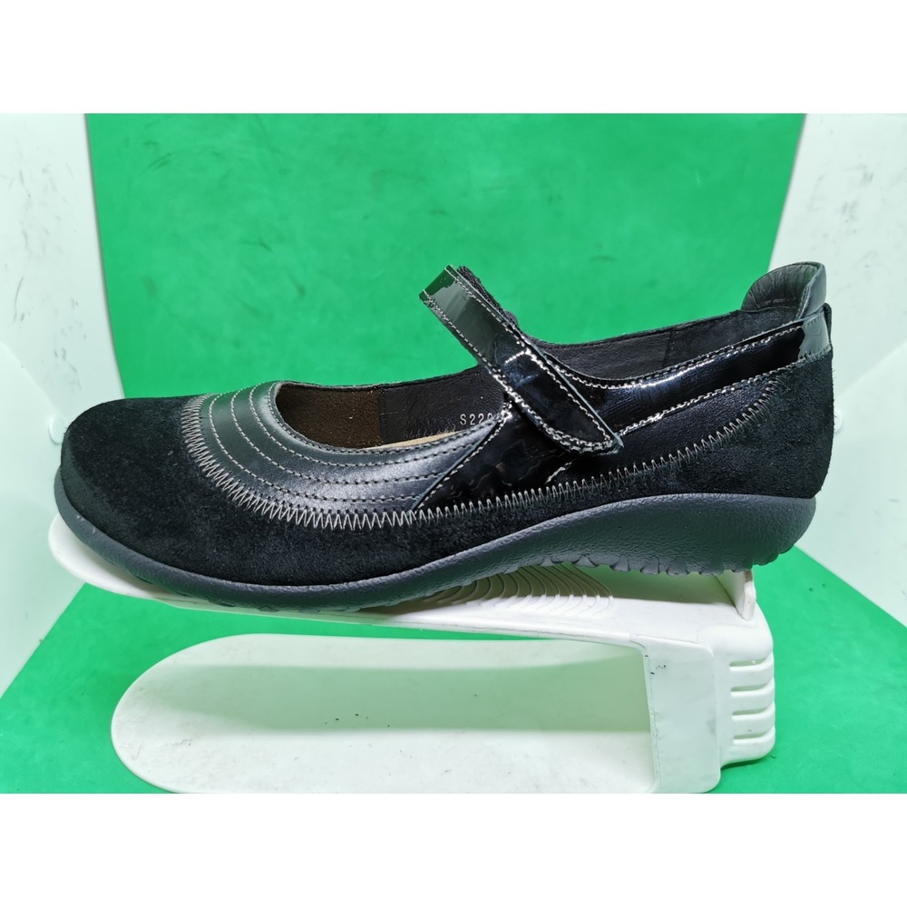 New NAOT Shoes Kirei Women's Size 9/ 40 Black Suede Leather Maryjane Comfort - Picture 3 of 16
